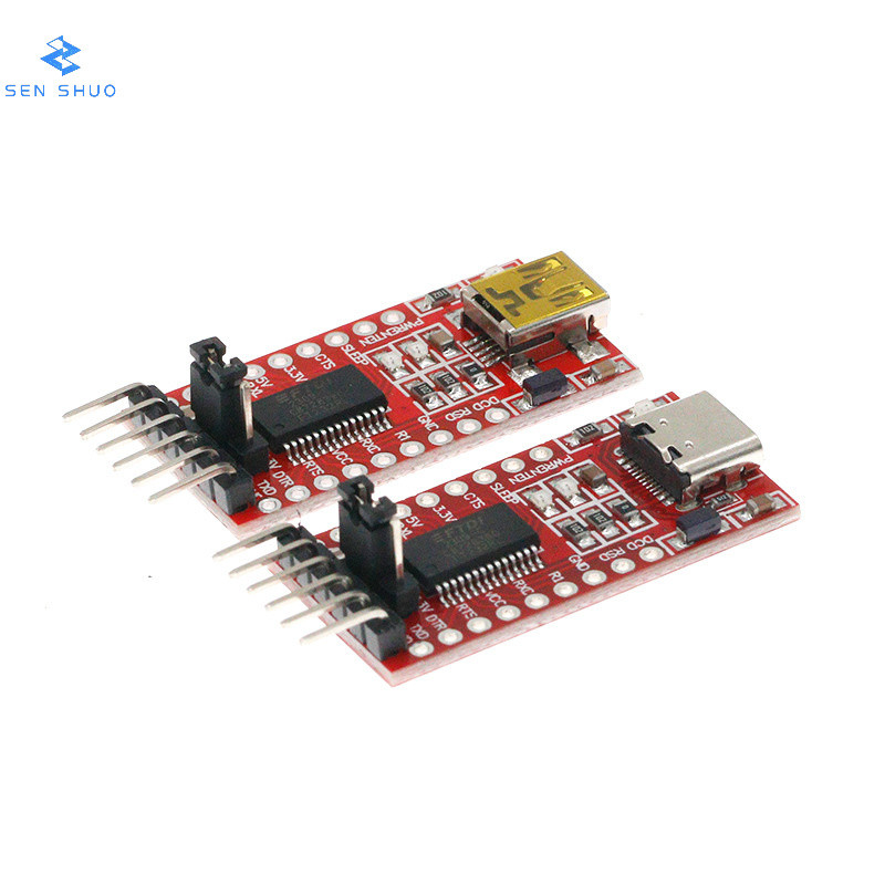 FT232RL โมดูล USB ถึง TTL โมดูลพอร์ตอนุกรมรองรับ 3.3V 5V Downloader Burning Line กระพริบสาย