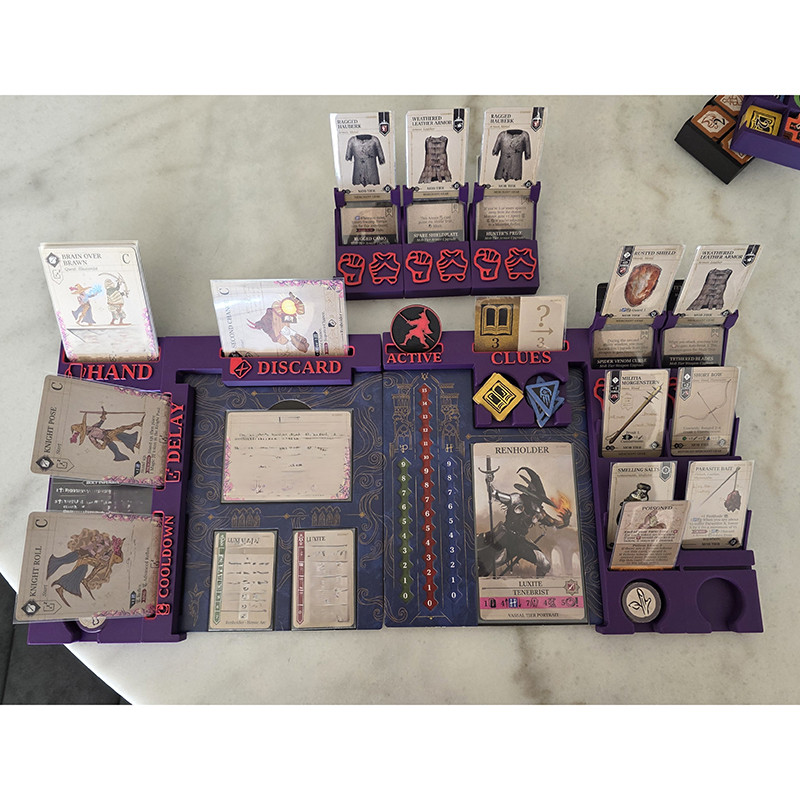 桌配件 3D 打印 Kingdoms Forlorn Player Boards 模 玩家面板