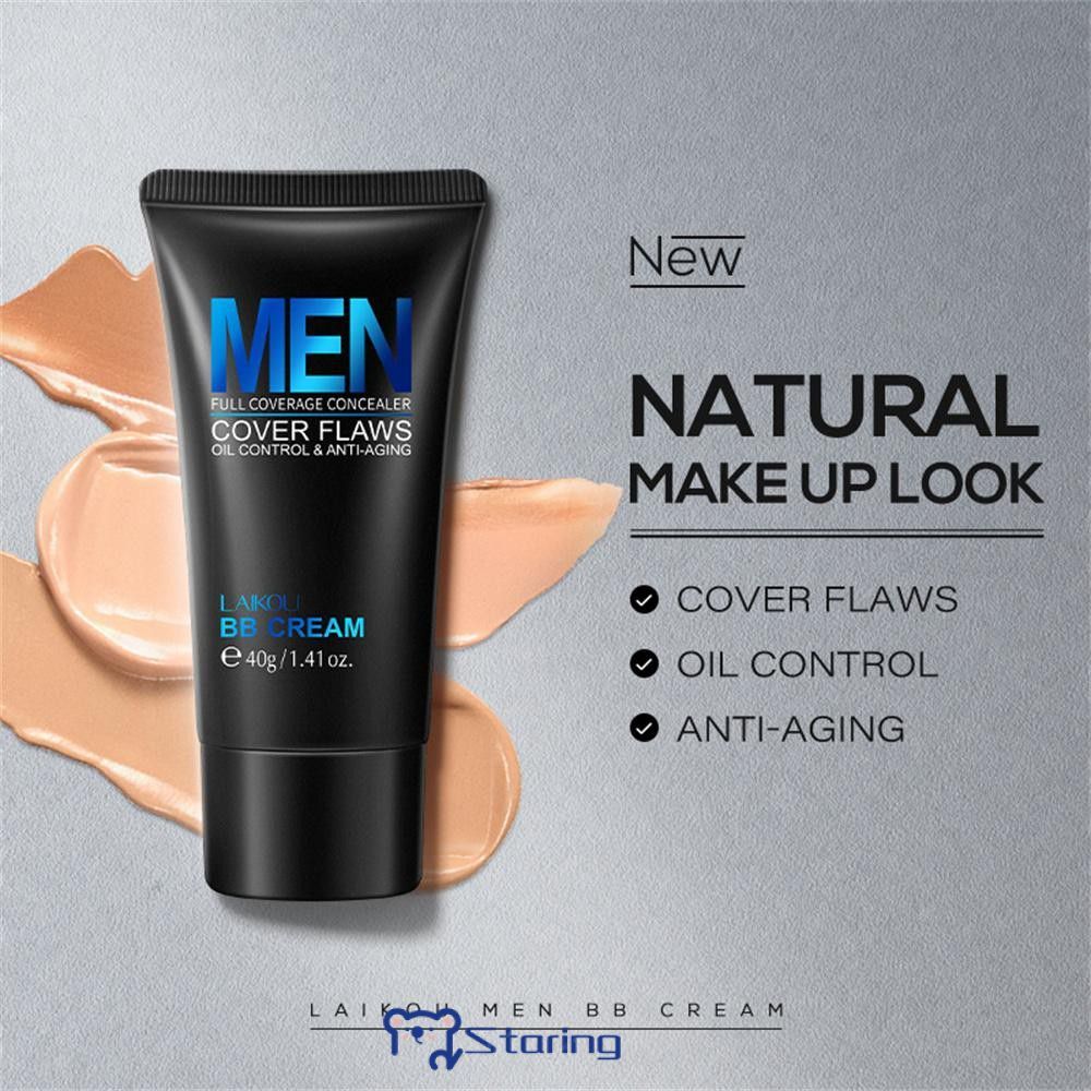 ผู้ชาย BB ครีม 40 กรัมคอนซีลเลอร์ผู้ชาย BB สีแต่งหน้าครีมผู้ชายคอนซีลเลอร์ธรรมชาติรองพื้นบีบีครีม