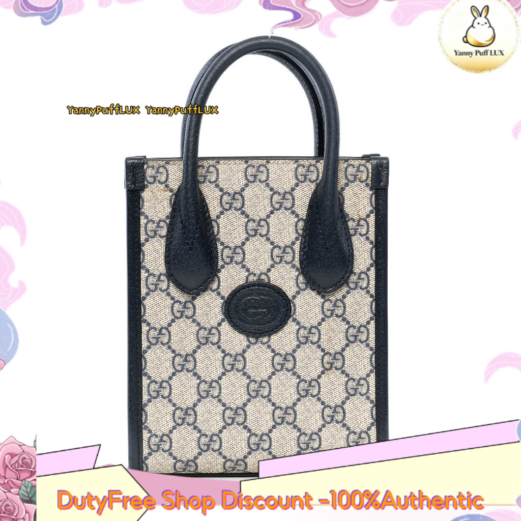 GUCCI OPHIDIA TOTE GG Tote กระเป๋าสะพายข้างเดียว กระเป๋าาถือ  มินิ