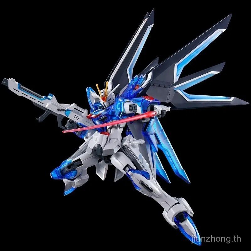 Star Peak Club Flying Free SEED การปรับเปลี่ยนโมเดลประกอบ HG1/144 โปร่งใสกึ่งสี