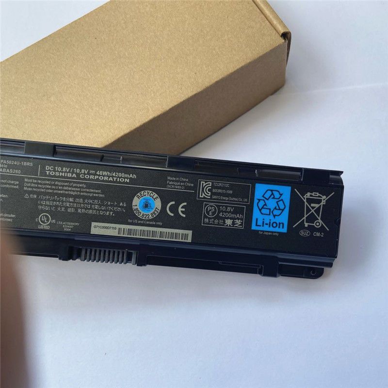 แบตเตอรี่แล็ปท็อป TOSHIBA PA5024U L800 L830 PABAS260 PA5109U ใหม่ล่าสุด