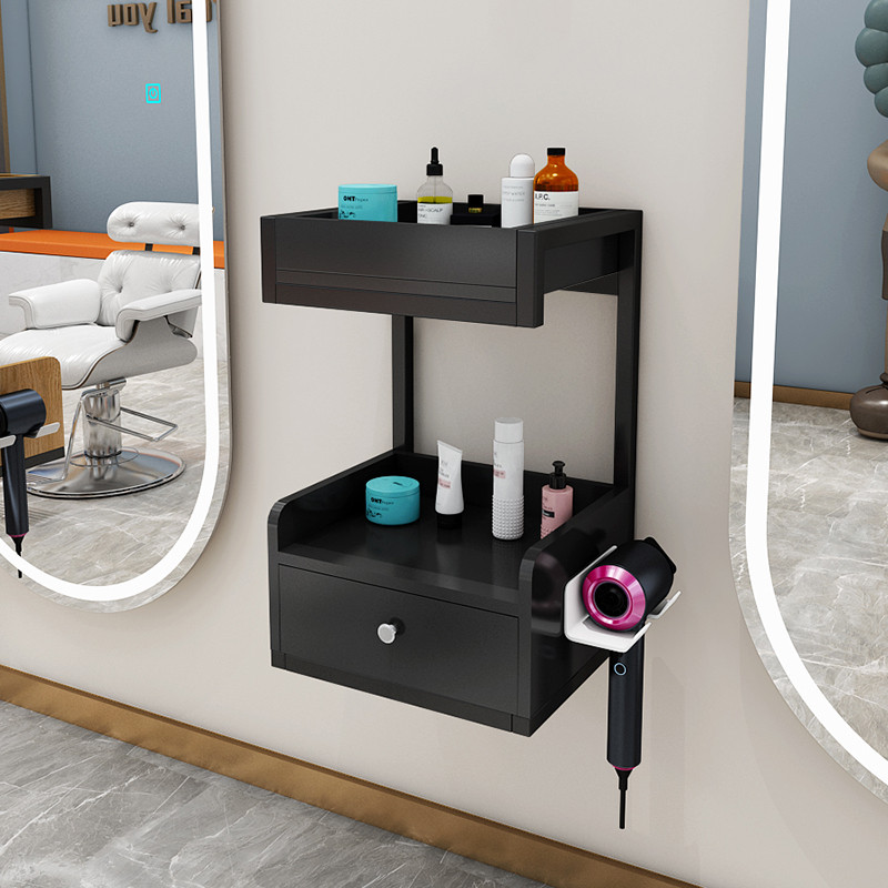 Influencer Stylish Shop Hairdressing Shop เครื่องมือรถเข็นร้านตัดผมกระจกตารางตัดผมระงับทํางานตู้ขนาด