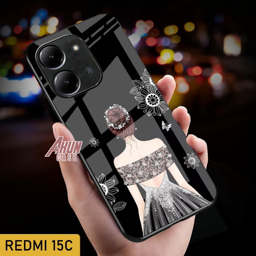 HP Redmi 15C Glass Softcase - เคสโทรศัพท์ Redmi 15C - เคสโทรศัพท์ล่าสุด - Redmi 15C Softcase - s05