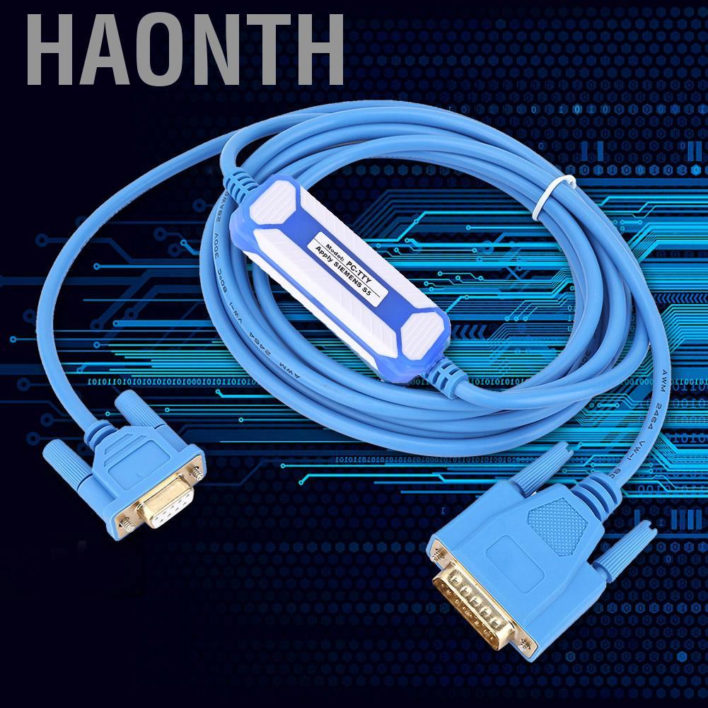 Haonth Haonth Blue PC TTY สายการเขียนโปรแกรมสำหรับ S5 Series PLC 6ES5734 1BD20