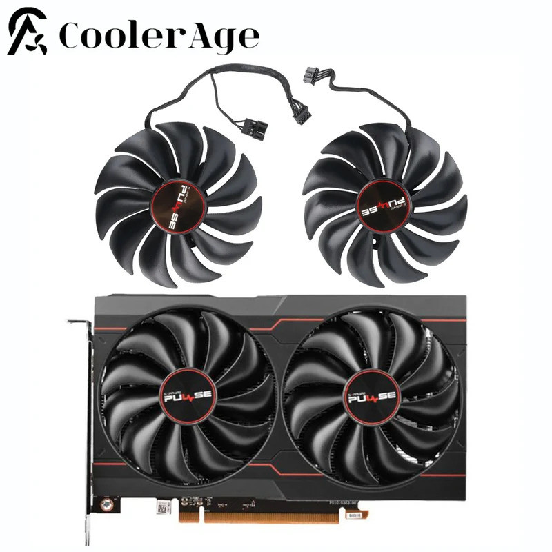 IFor SAPPHIRE PULSE AMD Radeon RX 6500 XT พัดลมการ์ด 90 มม.FDC9015U12S RX6500XT กราฟิกการ์ดพัดลม *