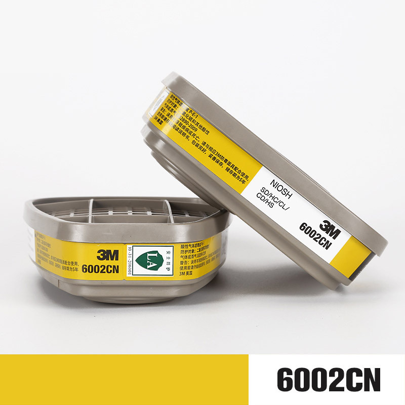 กล่องกรองแก๊ส 3M 6002 Acid ของแท้ Hydrochloride Hydrochloride 3M6002