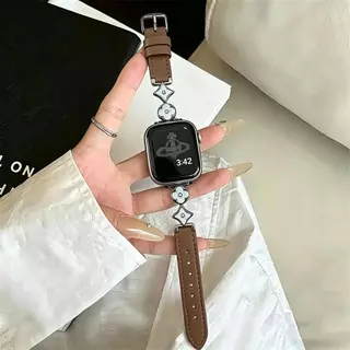 สายนาฬิกา สายหนัง บางเฉียบและหรูหรา ดีไซน์สวยอะไหล่หลุย สำหรับ AppleWatch SmartWatch มีหลายสี/ขนาด พร้อมส่งในไทย