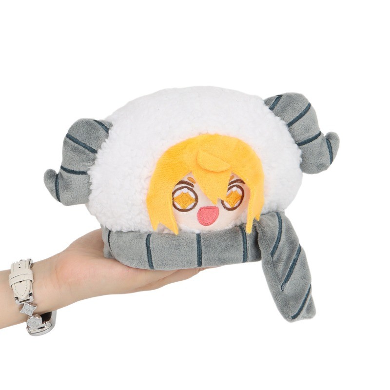 Limbus Company Don Quixote แกะ Plush, น่ารักอะนิเมะตัวละครยัดตุ๊กตา Soft Fluffy Plushie ของขวัญสําหร