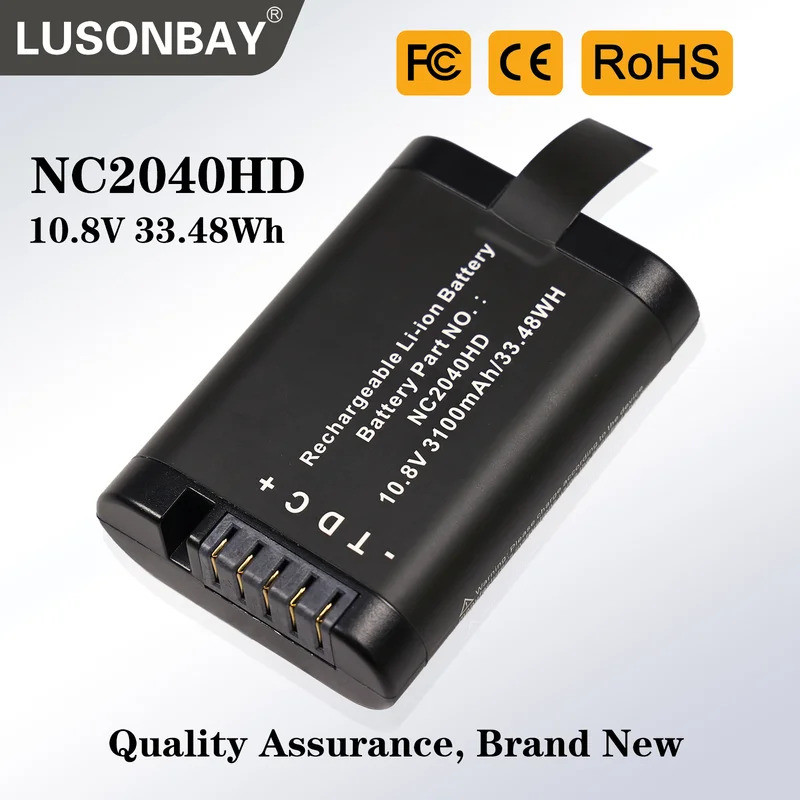 LUSONBAY NC2040 NC2040HD แบตเตอรี่สําหรับ Fluke Oscillometer 125b 102 202 50 สําหรับ R & S Spectrome
