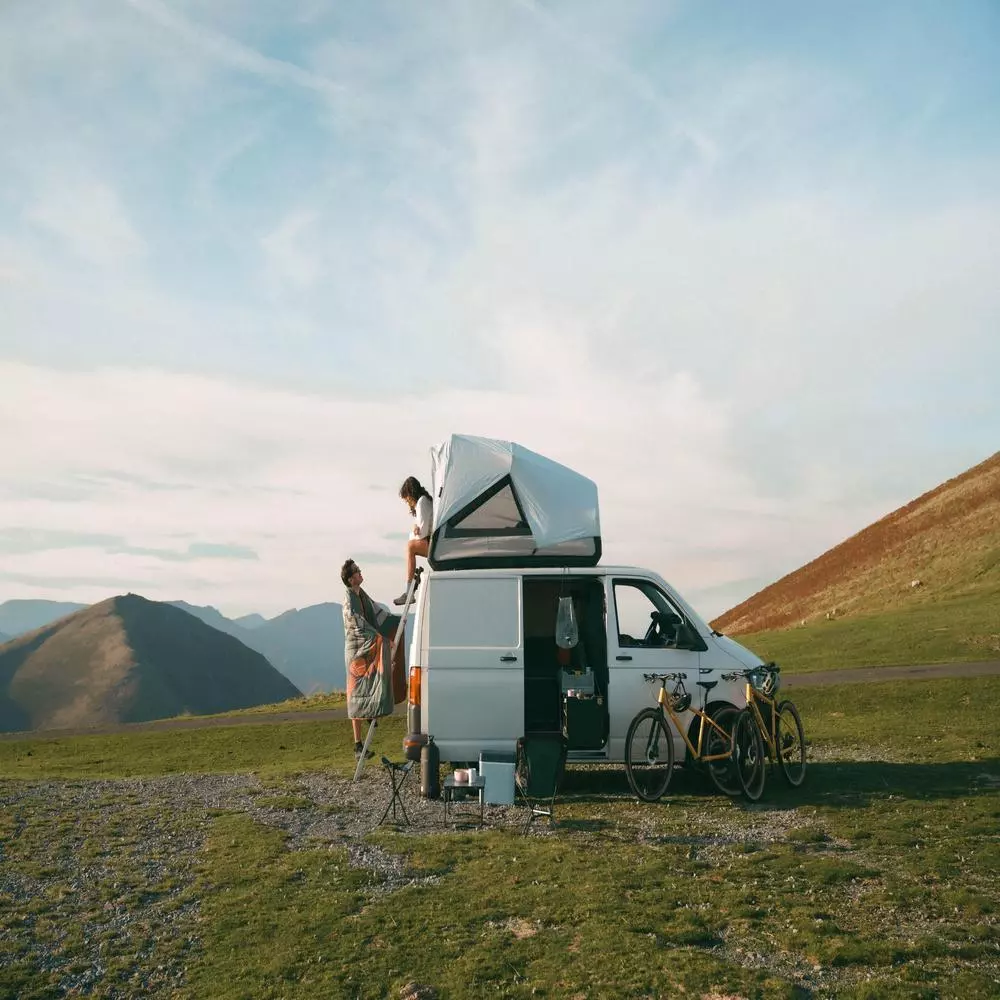 Decathlon Camping Tripod เก้าอี้สามขาสำหรับตั้งแคมป์ - Grey thumbnail 5
