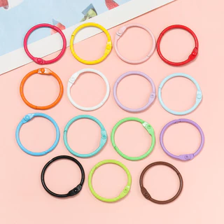 ห่วงเปิดได้ 1-10 ชิ้น 30mm ห่วงสันห่วงหลากสี ห่วงกุญแจเหล็กพ่นสี ห่วงลาบูบู้ สำหรับห้อยกระเป๋า พวงกุญแจ