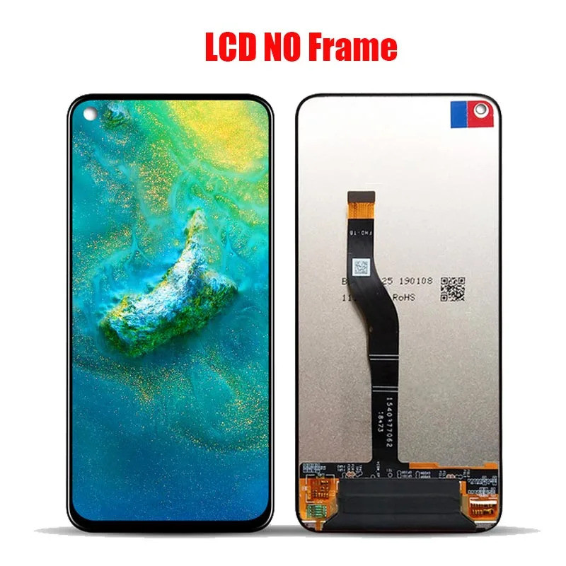 สําหรับ Huawei nova 4 VCE-AL00 VCE-TL00 VCE-L22 หน้าจอ LCD ชุดด้านหน้า touch glass,พร้อมชิ้นส่วนซ่อม