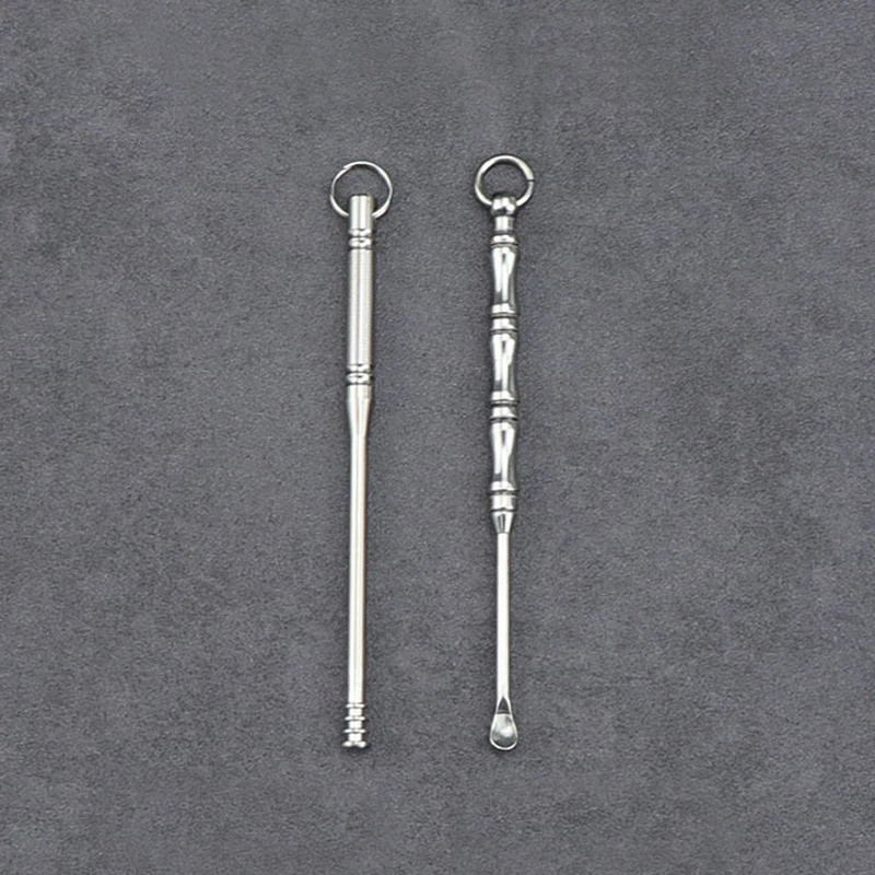 Portable Titanium Earpick Ear Scoop Titanium Alloy Ear Spoon Outdoor EDC Tool