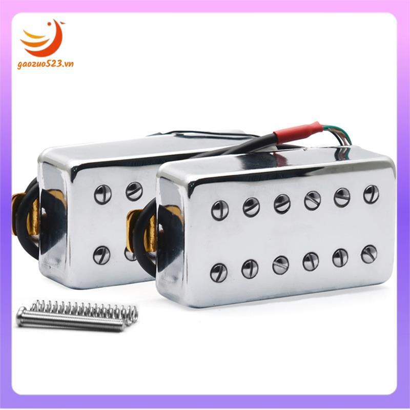 2PCS กีตาร์ Dual Wire กรอบ Pickup อะไหล่สําหรับ LP กีตาร์ไฟฟ้าคอ 50 มม.สะพาน 52 มม.