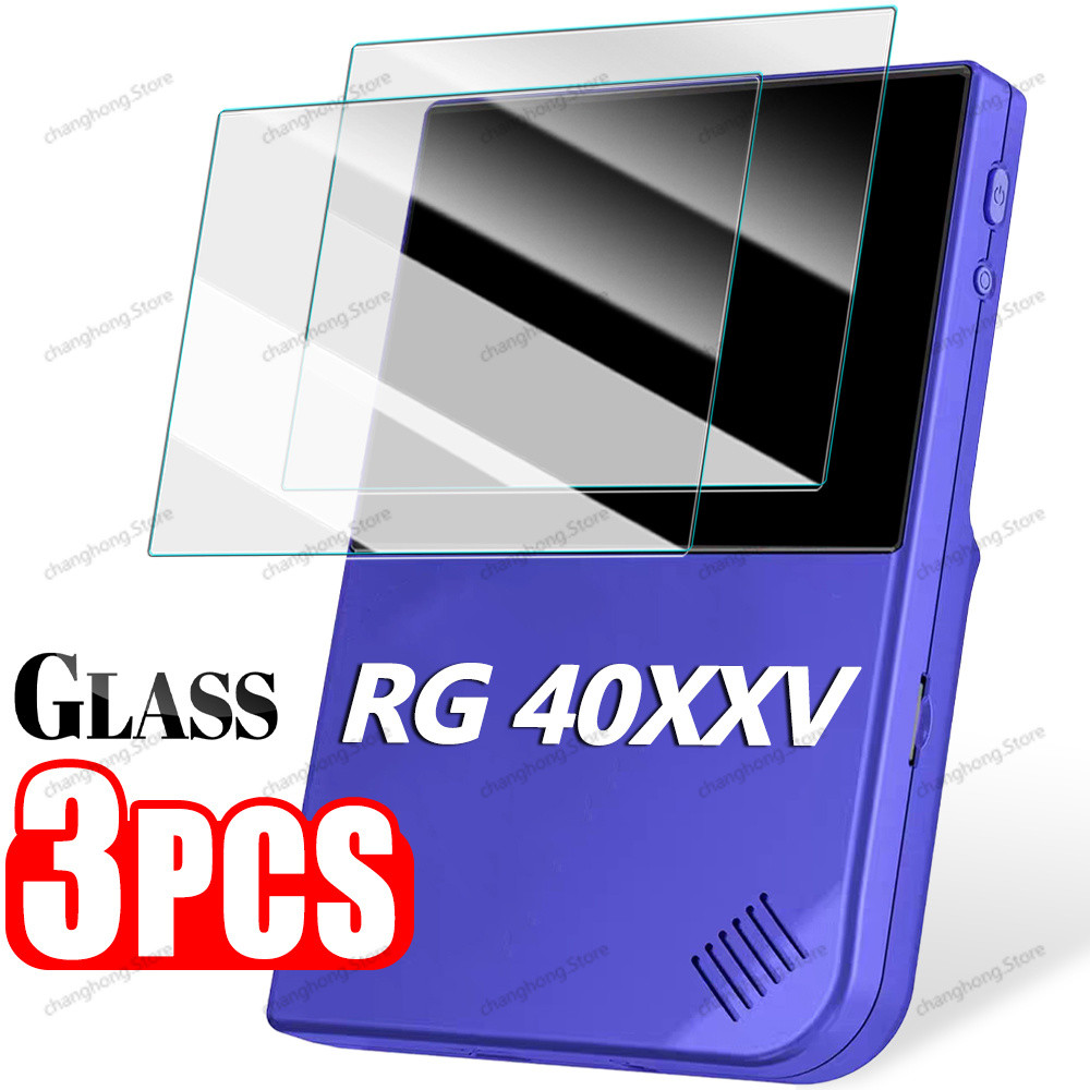 3/2/1PCS กระจกนิรภัยป้องกันหน้าจอสําหรับ ANBERNIC RG 40XXV RG40XX V เกมคอนโซล 9H ความแข็งเต็มรูปแบบป