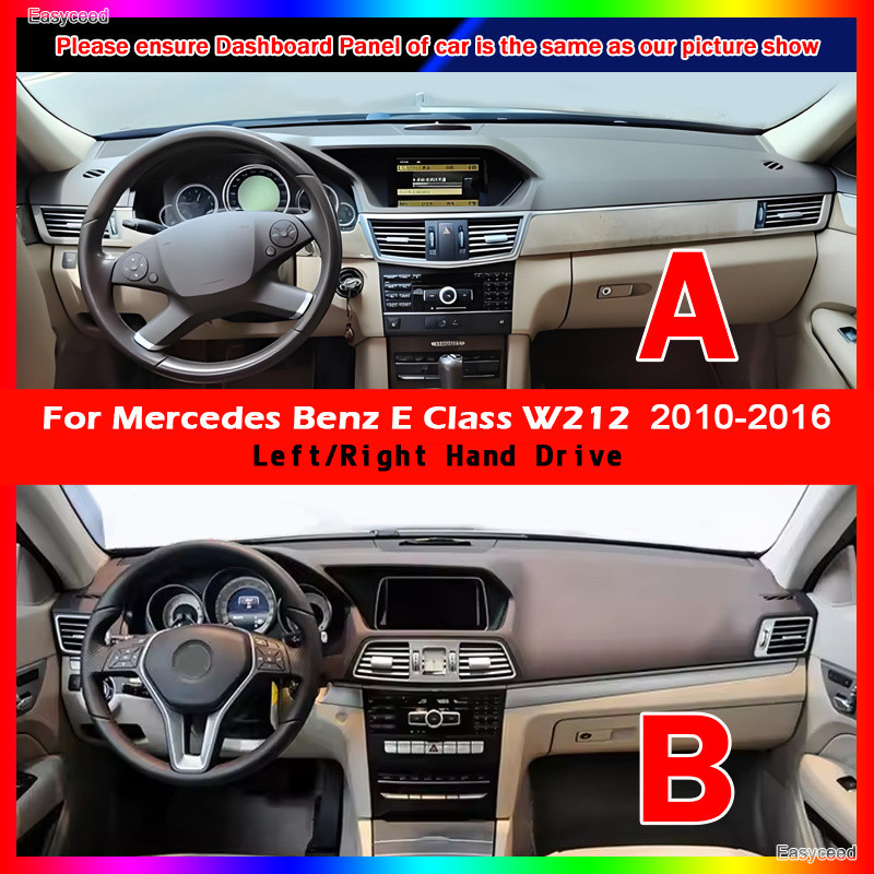 สําหรับ Mercedes Benz E-Class W212 2010-2016 Anti-Slip Mat Dashboard ฝาครอบ Pad Sunshade Dashmat อุป