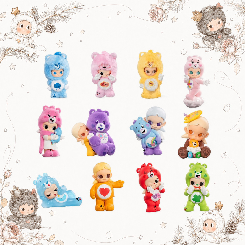 P POPMART Zsiga x Love Bear Series Mystery Box ของขวัญทํามือของแท้