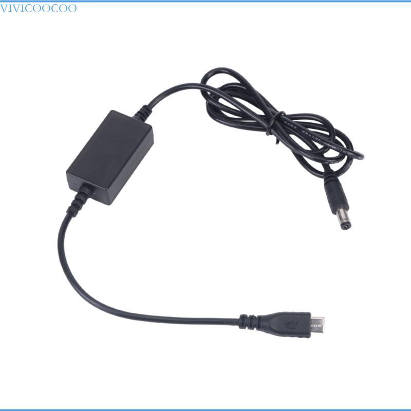 VIVI Anti-Misplug DC5 5x2 1 มม.สายชาร์จ USB C PD 12V ถึง 16 8V 1 2A Step Up Wire พร้อม Charge Status