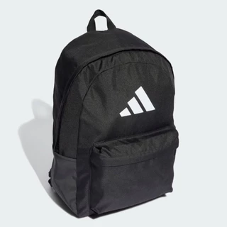 Adidas กระเป๋าเป้ Classic Daily Classic 3 Bar ทนทาน สายปรับได้ น้ำหนักเบา สีดำ ทำจากวัสดุรีไซเคิล