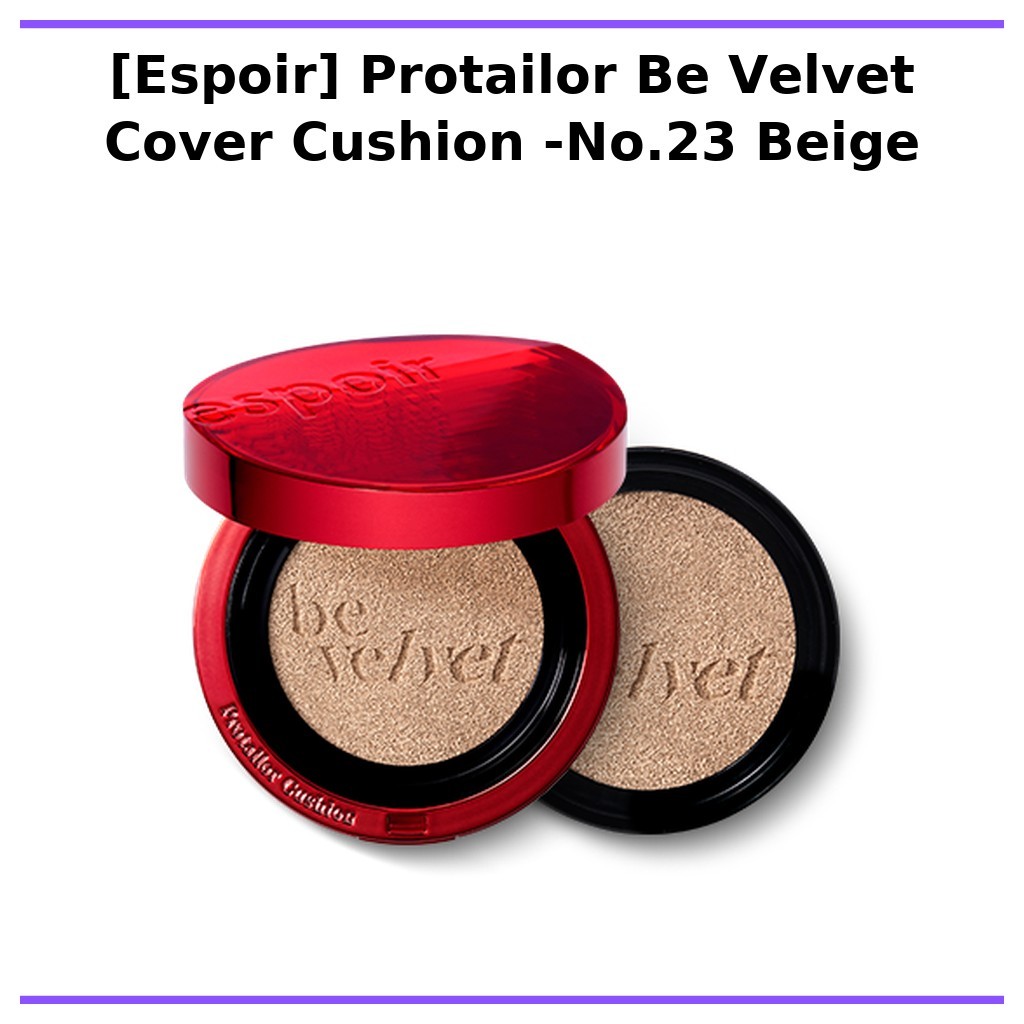 [Espoir] Protailor Be Velvet Cover Cushion -No.23 Beige / Korean Cushion Foundation / Velvet Finish 