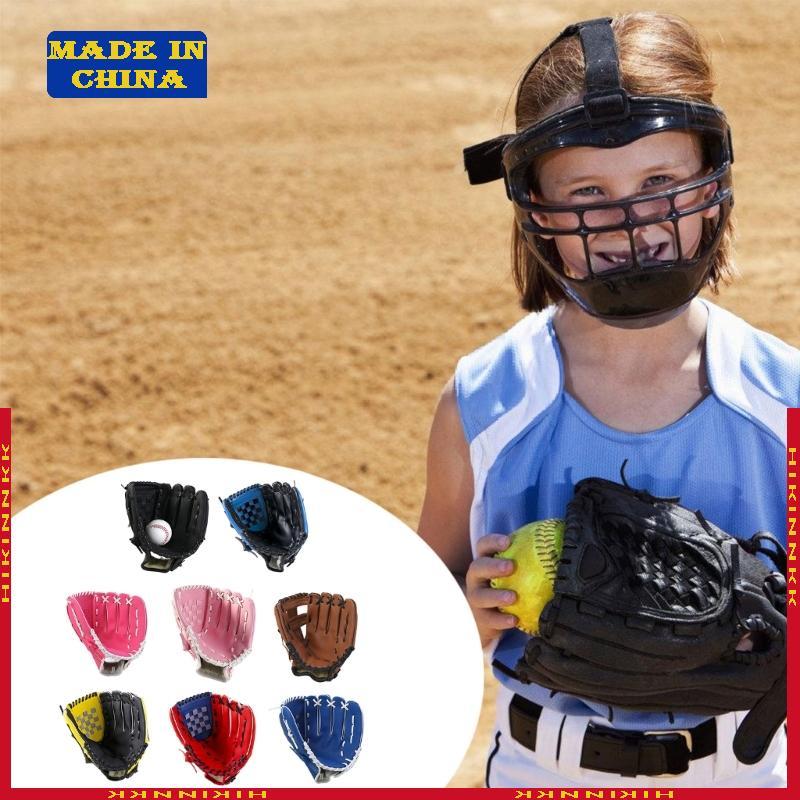 HIK PU Leather Fielding Glove มือซ้ายถุงมือฝึกซ้อมเบสบอลสบาย Batting Gloves อุปกรณ์ฝึกซ้อม Enduring