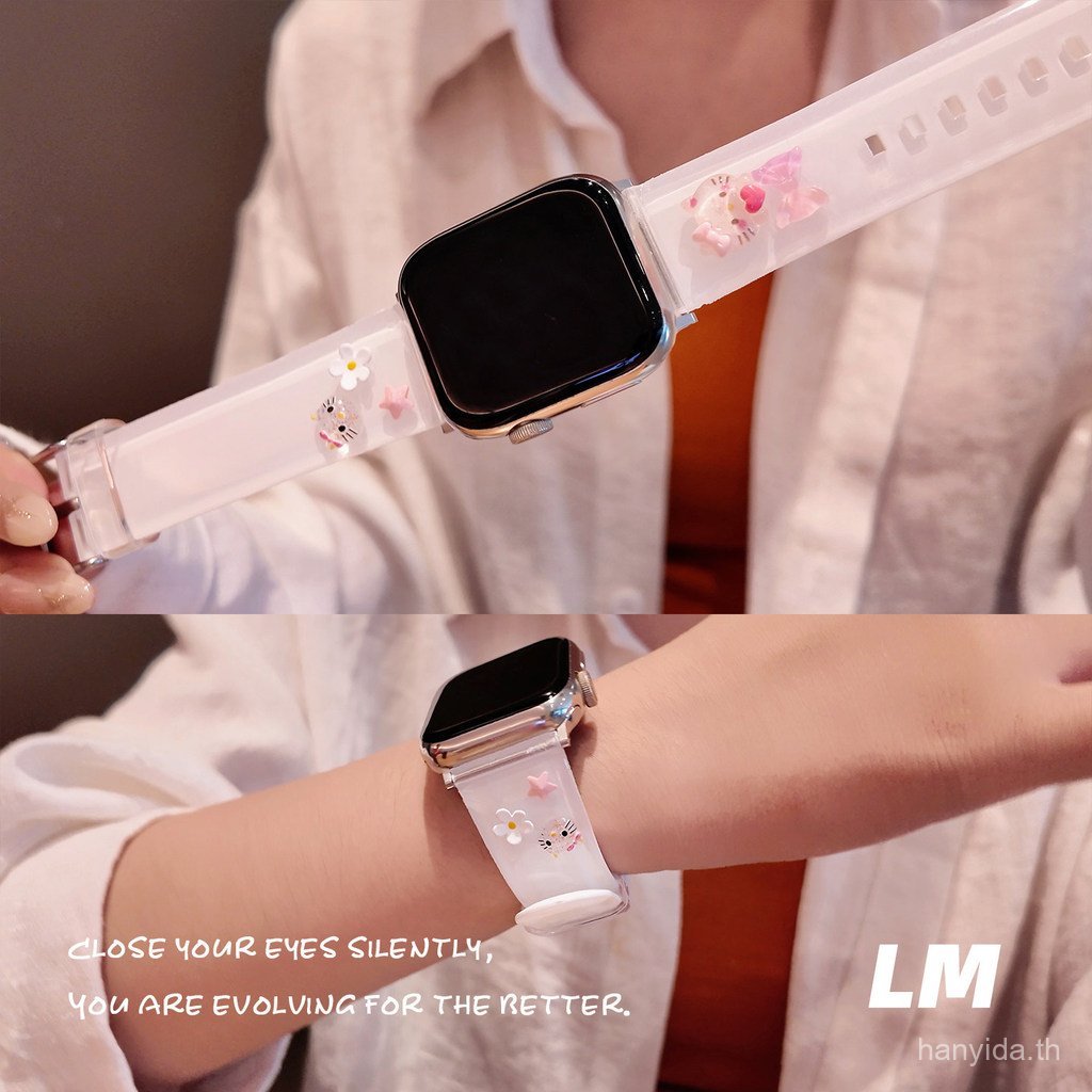 น่ารักการ์ตูน kt cat TPU สําหรับ Huawei Fit 5/5 Pro Fit 4 Pro smartwatch สายรัดข้อมือแม่เหล็กสําหรับ