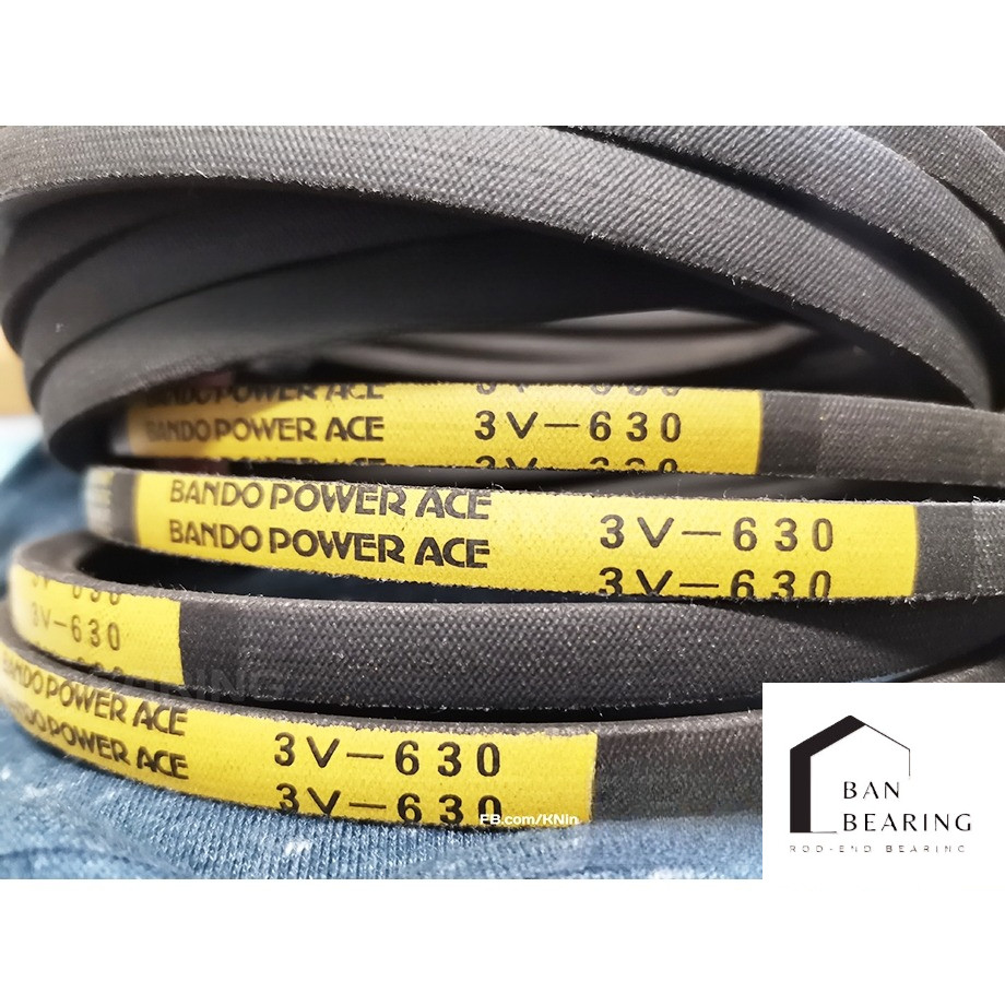 (ราคาต่อเส้น)สายพาน 8V-4000 ยี่ห้อ  BANDO Power ace สายพานร่องเรียบ หน้ากว้าง 1 นิ้ว 8v3000 8v2800 8