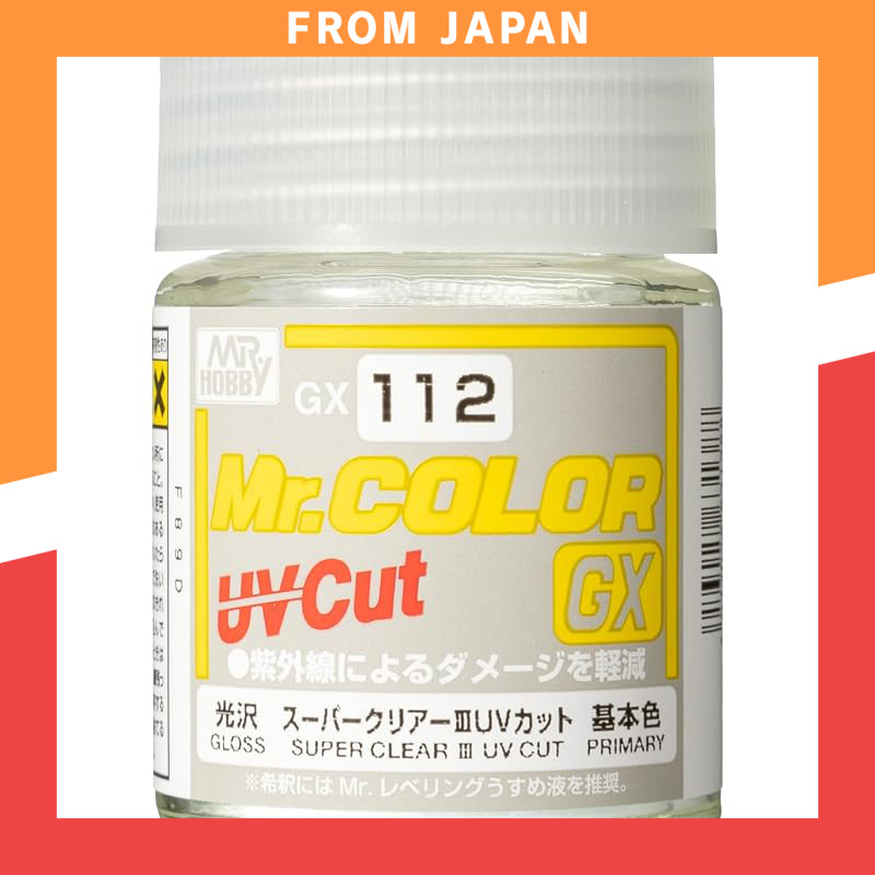 GSI Creos Mr. Color GX Super Clear 3 UV Cut Gloss 18ml Hobby Paint GX112
