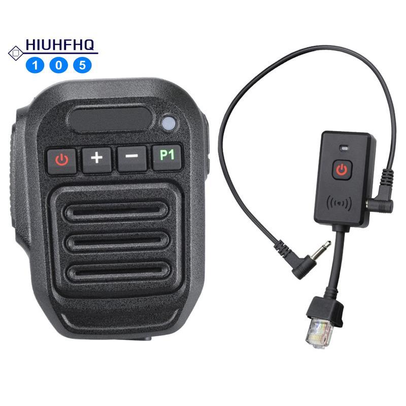 Hiuhfhq106Bluetooth ไร้สายมือถือวิทยุไมโครโฟนสําหรับ IC-2720 IC-2200H ไร้สายวิทยุรถยนต์ไมโครโฟนลําโพ