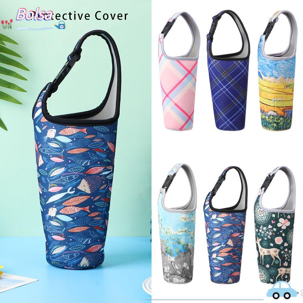 BOLSA ถ้วยแขนอุปกรณ์เสริมเป็นมิตรกับสิ่งแวดล้อมถ้วยกระเป๋า Carrier แบบพกพา Tumbler ขวดน้ํากระเป๋า