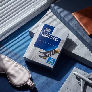 Boots บู๊ทส์ ฟาร์มาซูติคอลส์ ถุงเท้าสำหรับสวมใส่ระหว่างเที่ยวบิน ขนาด 6-9 1 แพ็ค