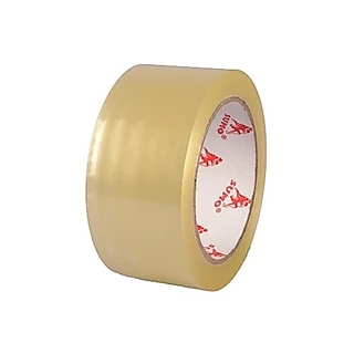 เทปกาวใส BOPP OPP SUMO กว้าง 48 มม. 100 หลา 40 ไมครอน ติดแน่นทนนาน แพ็คของหนักได้ไม่ฉีกขาดง่าย (สั่งซื้อขั้นต่ำ 5 ม้วน)