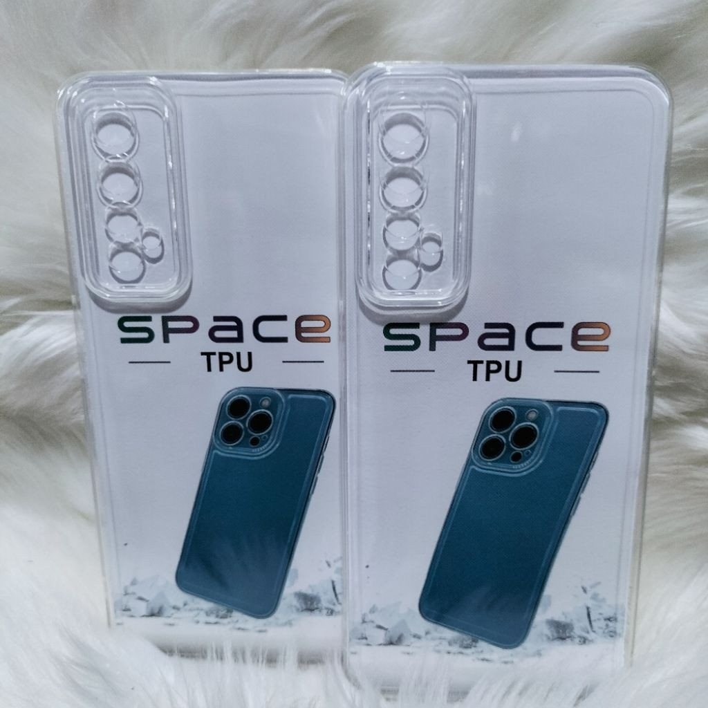 Case Clear Realme 7 Realme Narzo 20 Pro SoftCase Casing Space Tpu Original Clear Bening Hitam Hitam 