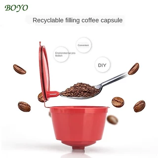BO ถ้วยกรองกาแฟแคปซูล แคปซูลถ้วยกรองกาแฟ สำหรับกรองกาแฟ Nescafe Dolce Gusto นำกลับมาใช้ใหม่ได้มี 5 สี