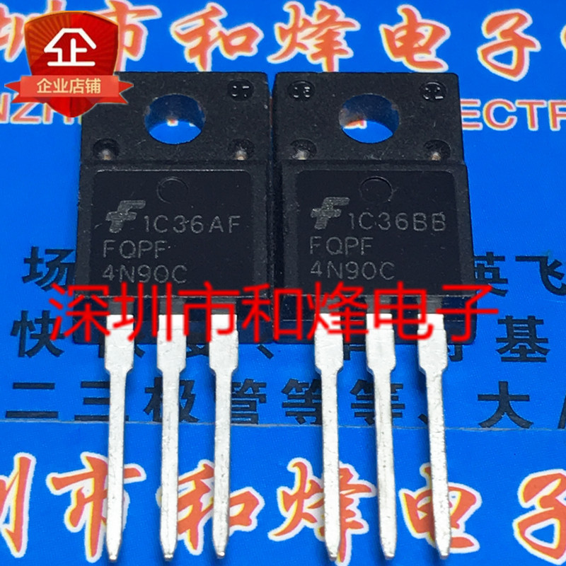 10 ชิ้น FQPF4N90C TO-220F 4A 900V วิทยุไตรโอด