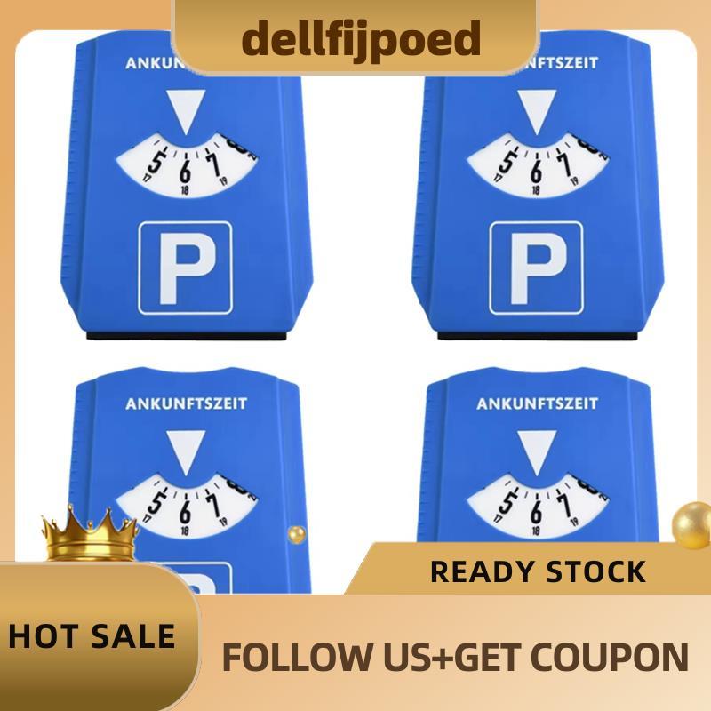 dellfijpoedCar Parking Disc Timer Clock Parking Disc Multifunctional Parking Sign