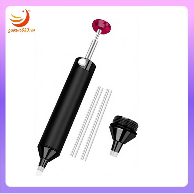 Solder Sucker Desoldering Pump พร้อมหัวฉีดสํารอง, ปั๊มสุญญากาศ Solder Remover เครื่องมือสําหรับซ่อมอ