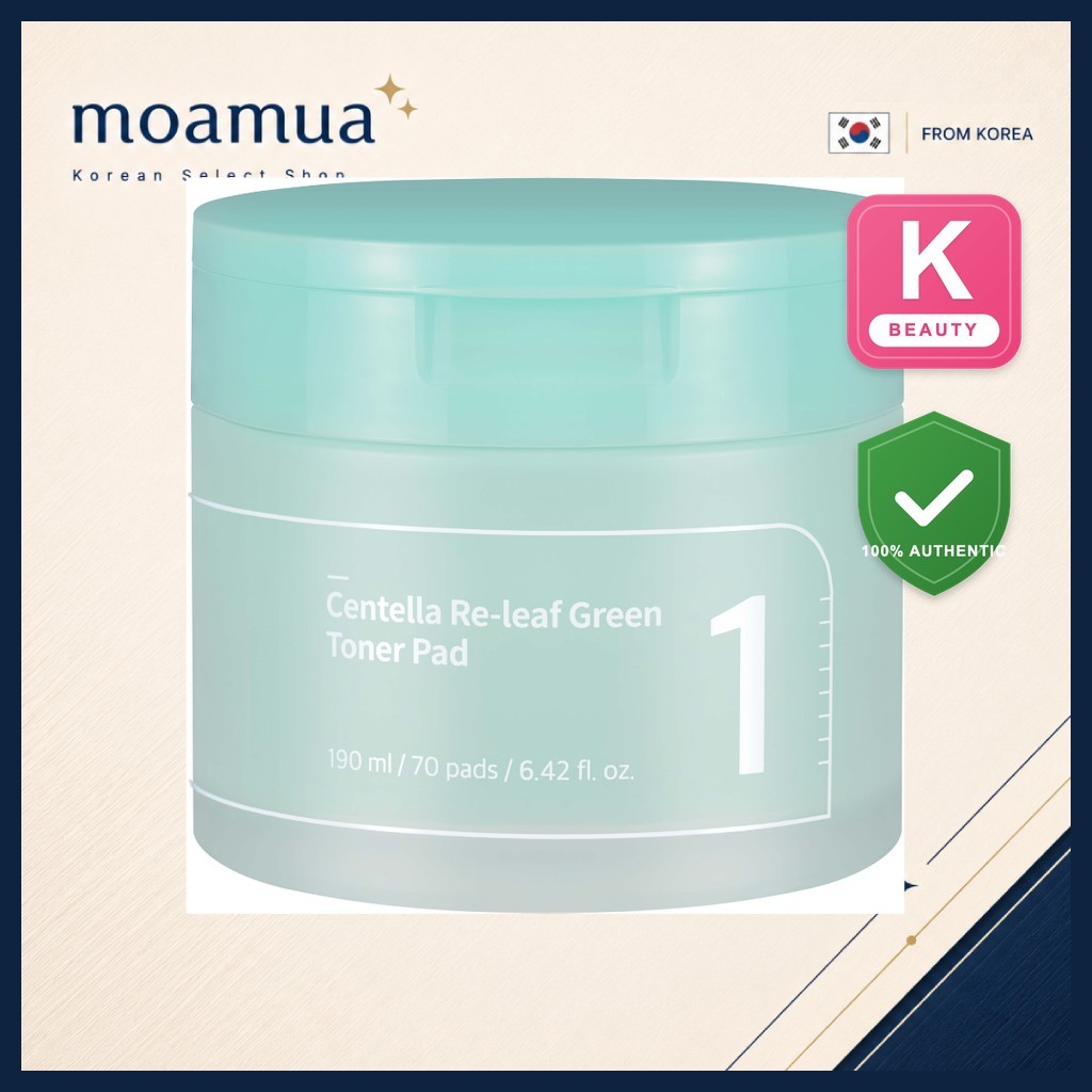 [Numbuzin] No.1 Centella Re-Leaf Green Toner Pad 70Pads 190ml / Korean Toner Pad / Centella Extract 
