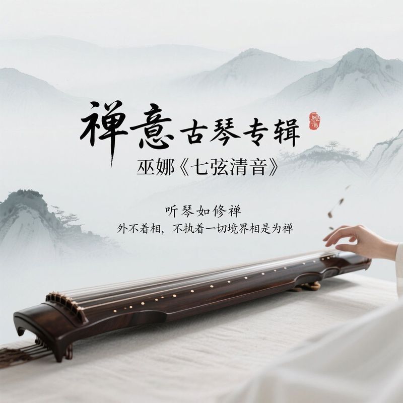 การทําสมาธิ Shengdi Zen อัลบั้มเปียโนโบราณ Wuna < Seven Strings Qingyin > Tea House Yoga Healing Mus