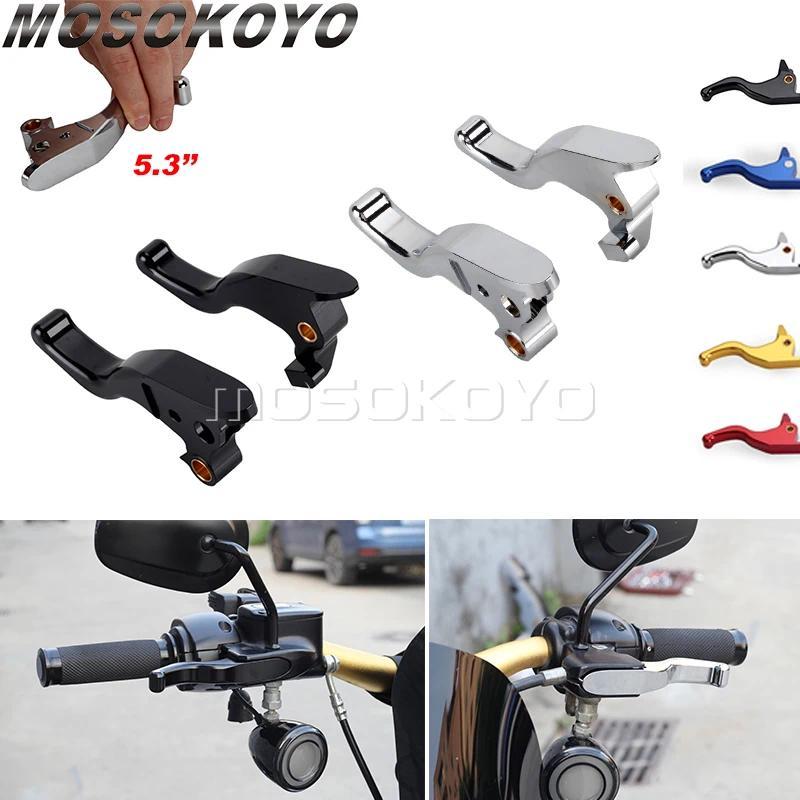 Lรถจักรยานยนต์5.3 "5.9" เบรคคลัทช์ CNC สำหรับ Harley Softail M8 Street Bob Breakout Low Rider FLHC F