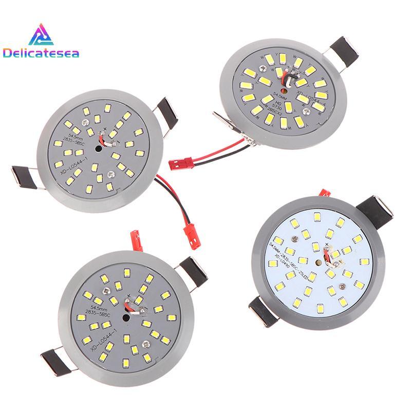 [Delicatesea] โคมไฟดาวน์ไลท์ LED 5W 220V ถ้วยไฟรวม LED Ampoule SpotLight ร่มฝังเพดานกลมคู่หลอดไฟ LED ข้าวโพดใหม่