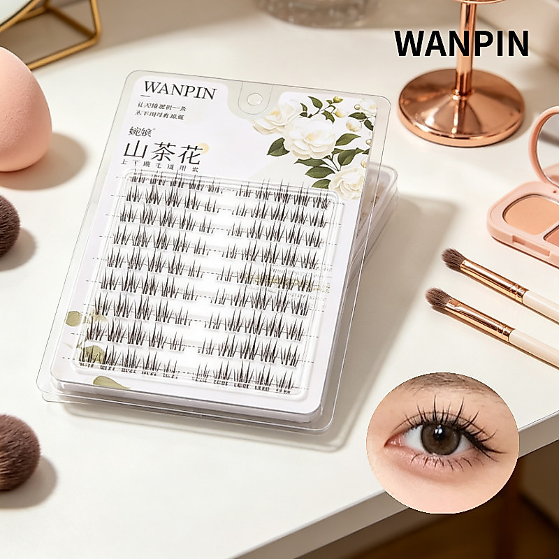 WANPIN ขนตาปลอมคลัสเตอร์เดี่ยวขนตาปลอมธรรมชาติอเนกประสงค์ ขนตาแบบแบ่งส่วน