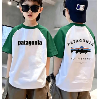 COD มีสต็อก /คุณภาพสูง เสื้อยืดเด็ก/ของขวัญฤดูกลับไปโรงเรียน เสื้อยืดเด็กผ้าฝ้ายแขน Raglan ระบายอากาศ ขนาด 100-160