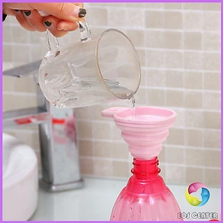 Eos Center กรวยซิลิโคน พับเก็บประหยัดพื้นที่ พกพาสะดวก Silicone funnel