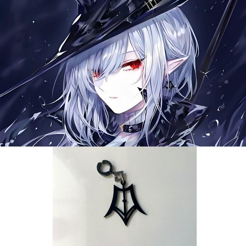 Arknights/Gladia/Gladia cos Black Diamond ต่างหูอะคริลิค Tomorrows Ark/jyhi