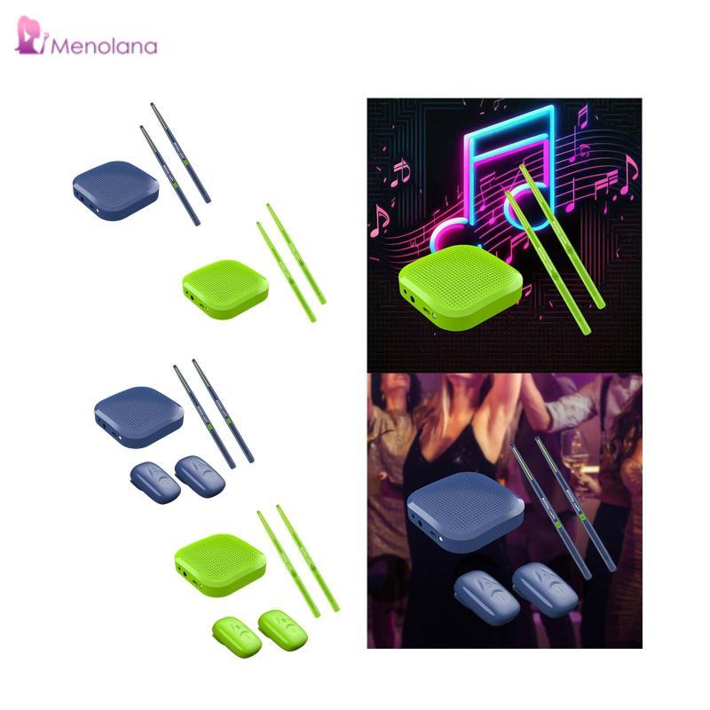 [Menolana] Pocket Drum Set Professional Somatosensory Drum Kits Electric Air Drum Set for