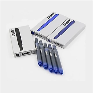 Lamy หมึกเติม T10 สําหรับปากกาหมึกซึม (สีดํา น้ําเงิน แดง) 5 หลอดต่อกล่อง
