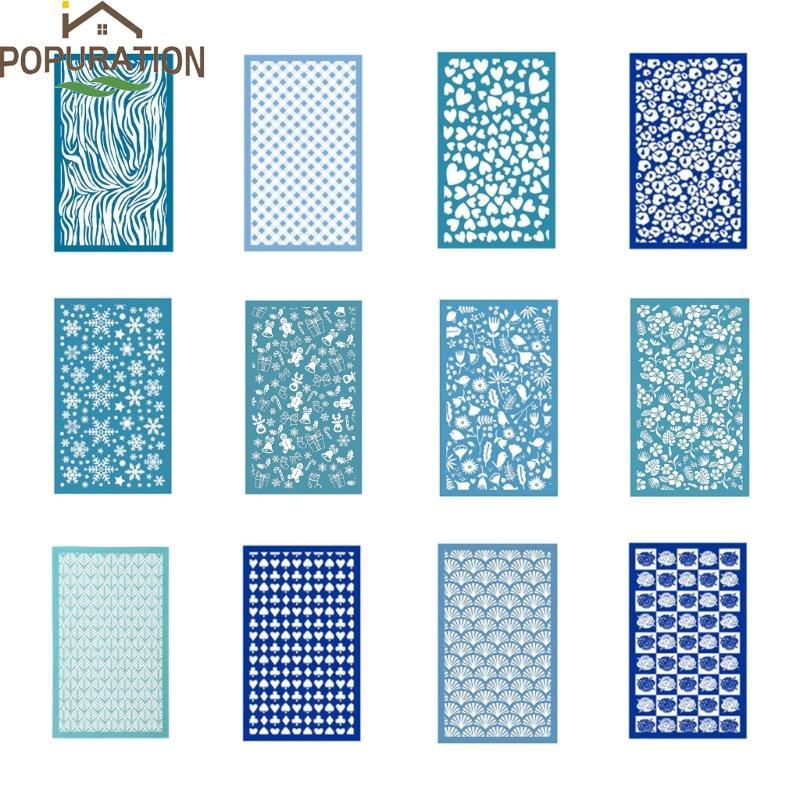 POP Reusable-Silk Screen Stencils Multifunctional Silk Screen Stencils Mesh-Stencils Transfer สําหรั