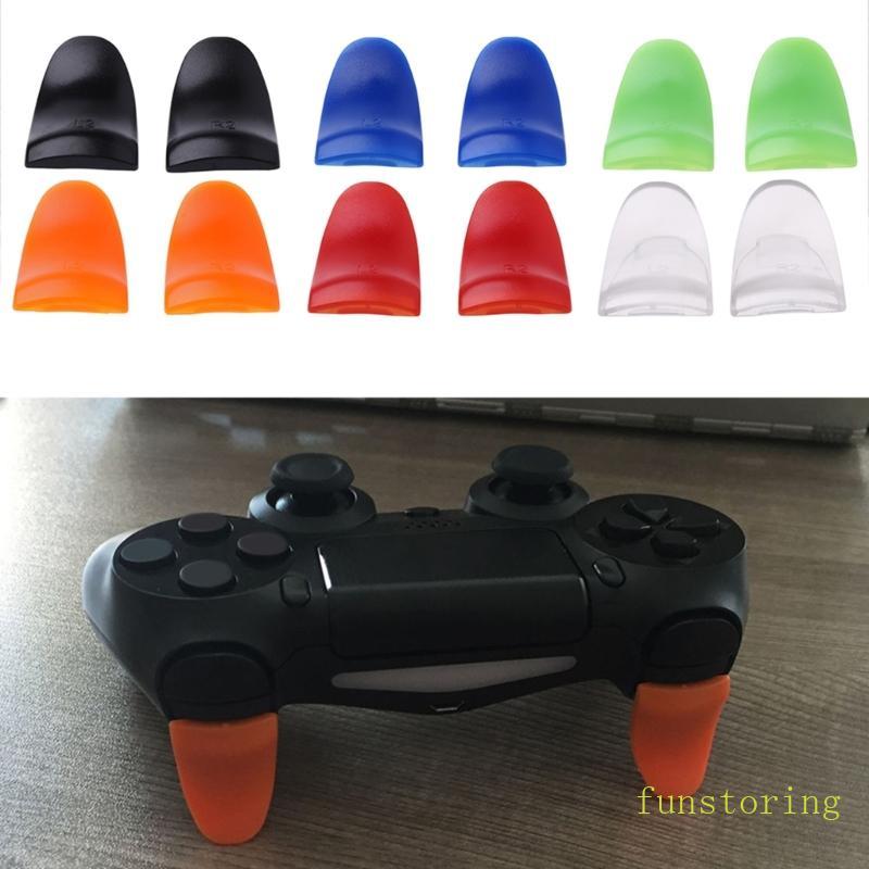 FUN 1 คู่ใหม่ Anti Slip L2 R2 Trigger ชุดปุ่มขยายสําหรับคอนโทรลเลอร์